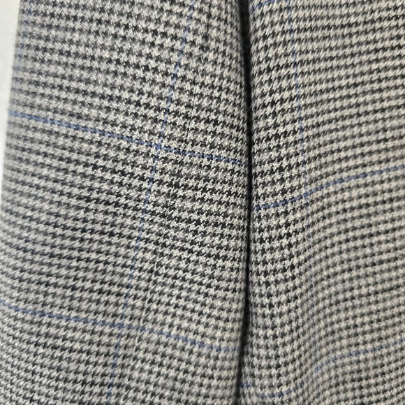 LAUREN Ralph Lauren Mens 46R Houndstooth Sport Coat Blazer Gray Black‎ Blue Prep - Picture 9 of 10